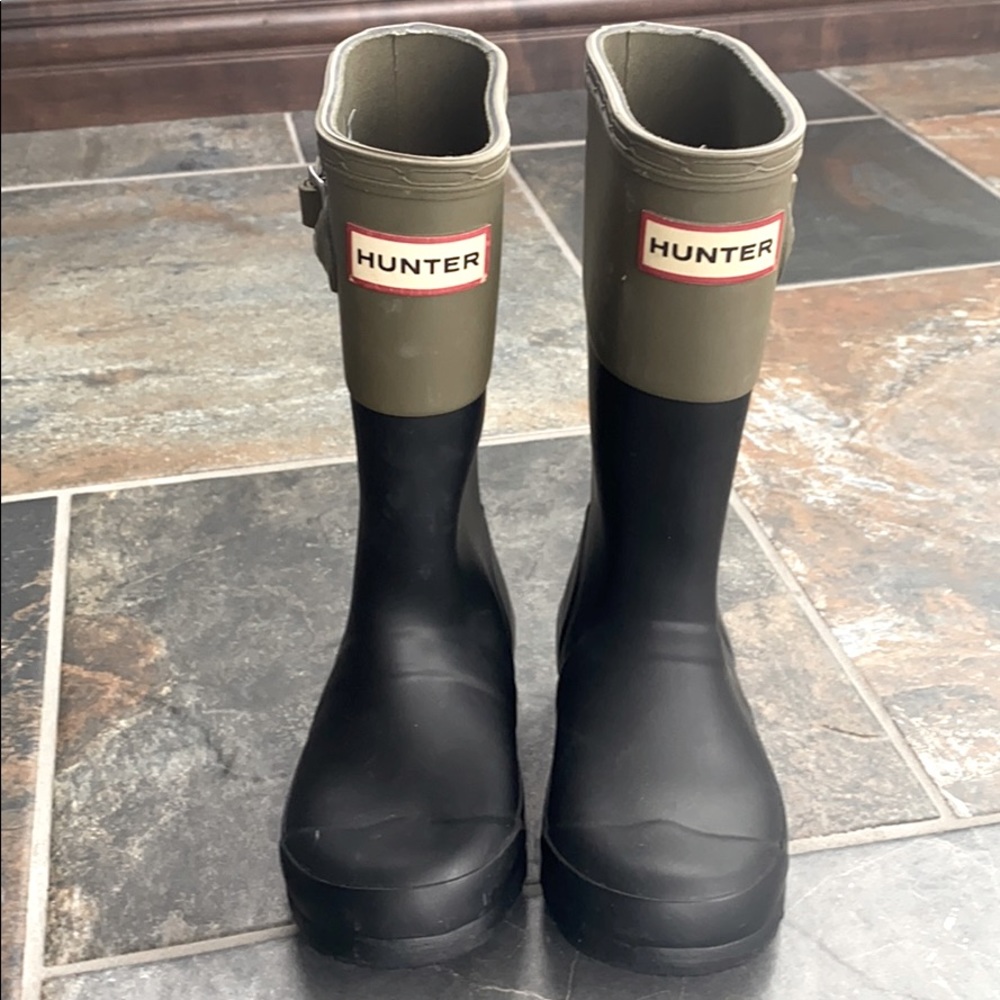 Hunter size 12 (US) two tone rainboot